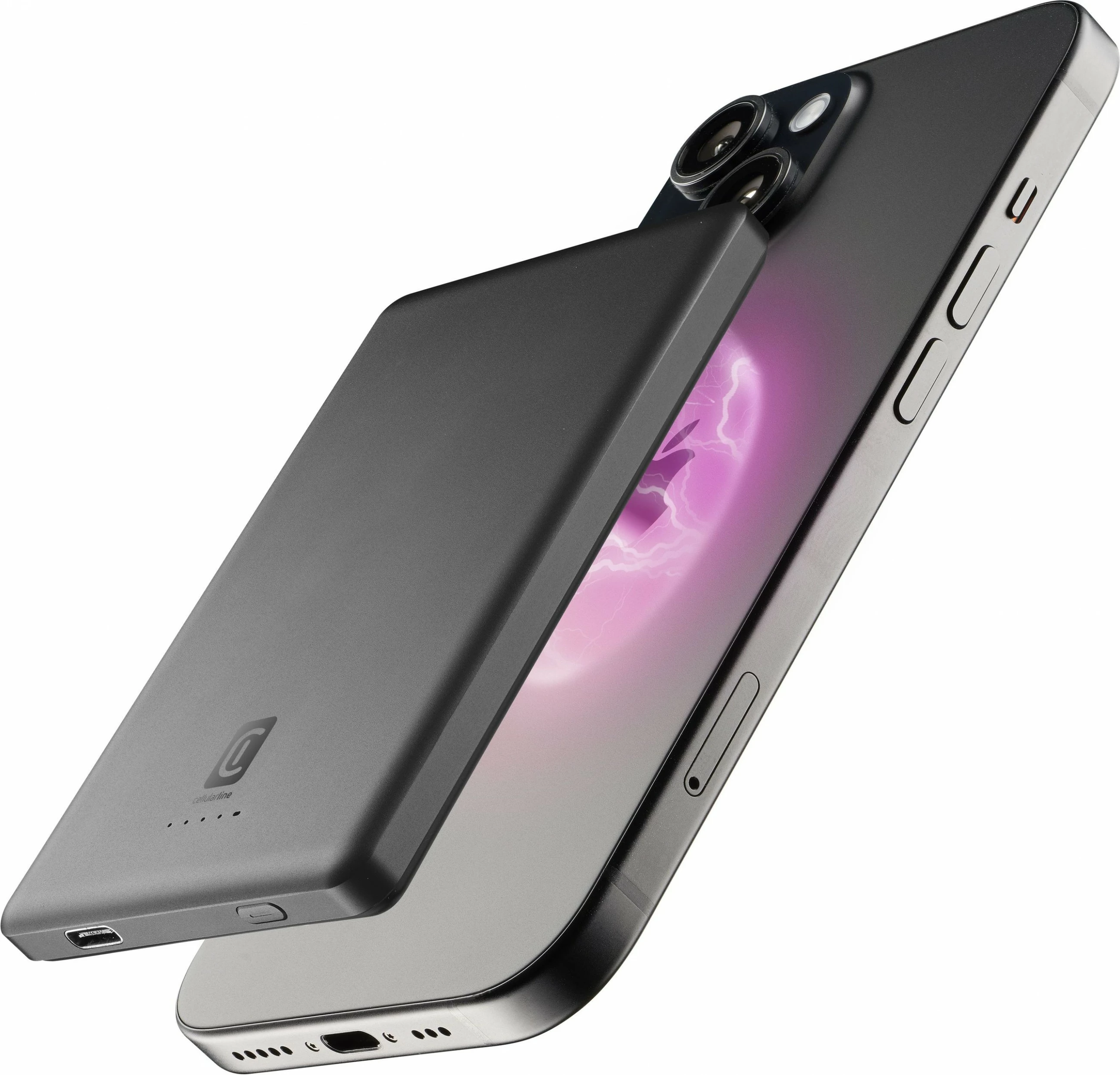 Powerbank Cellular Line Char Emer.5000 MagSafe 5000mAh, wireless, gri
