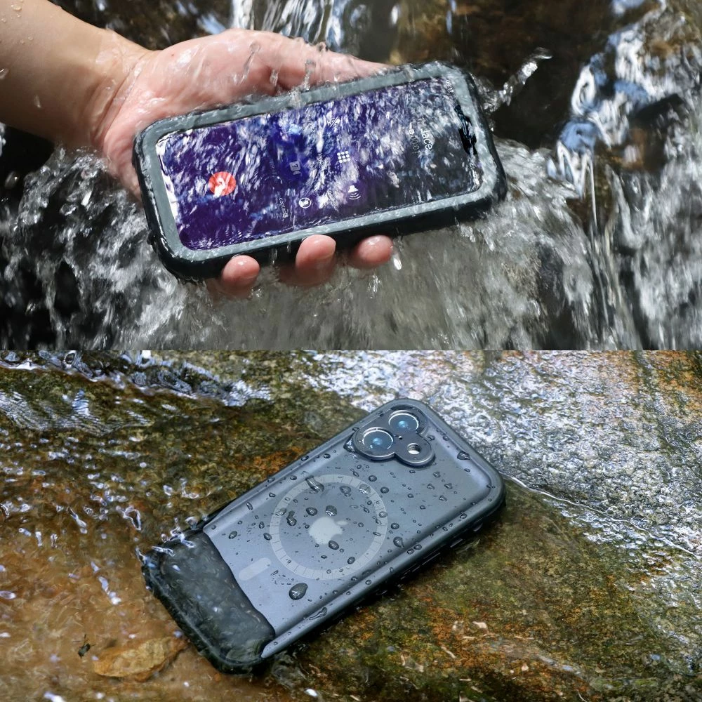 Mbështjellës Tech-Protect ShellBox MagSafe IP68 për iPhone 16 Pro, i zi