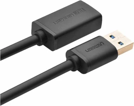 Kabllo zgjatëse USB 3.0 UGREEN 30126 M-F 1.5 m, e zezë, polybag