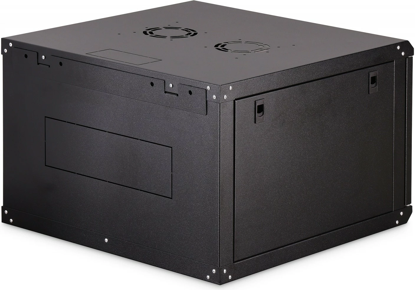 Kabinë rrjeti murale 19" 7U, Digitus DN-37103, 385x600x600mm, 4 shina të rregullueshme, derë xhami, IP20, 60kg, e zezë, e pamontuar