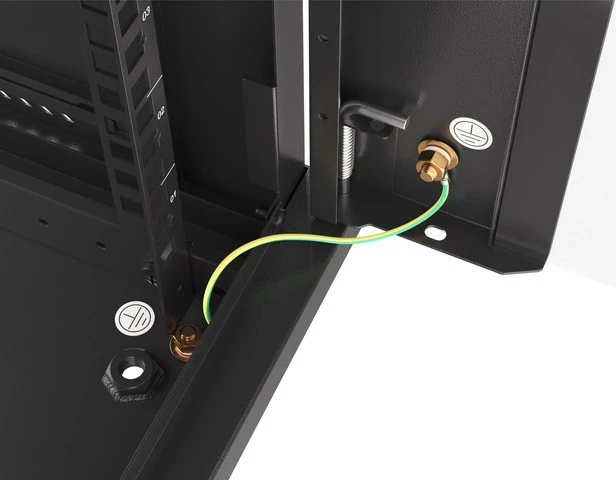 Kasë RACK LANBERG WF01-6606-10B, 6U, me derë xhami