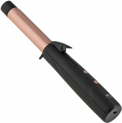 Hekur për kaçurrela Adler AD 2120 24 mm pa kabllo, 3 temperatura 170-210°C, veshje qeramike-turmalinë, set me kabllo USB-C dhe qese, e zezë/ari rozë
