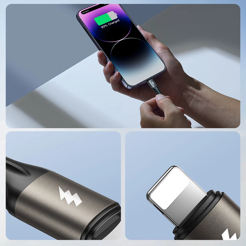 Kabllo USB-C/USB-C Joyroom Light-Speed S-A25, 1.2m, 100W, Bardhë