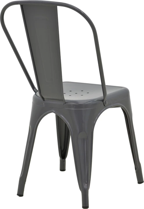 Karrige Utopia metalike, ngjyrë antraciti, 44x44x85cm