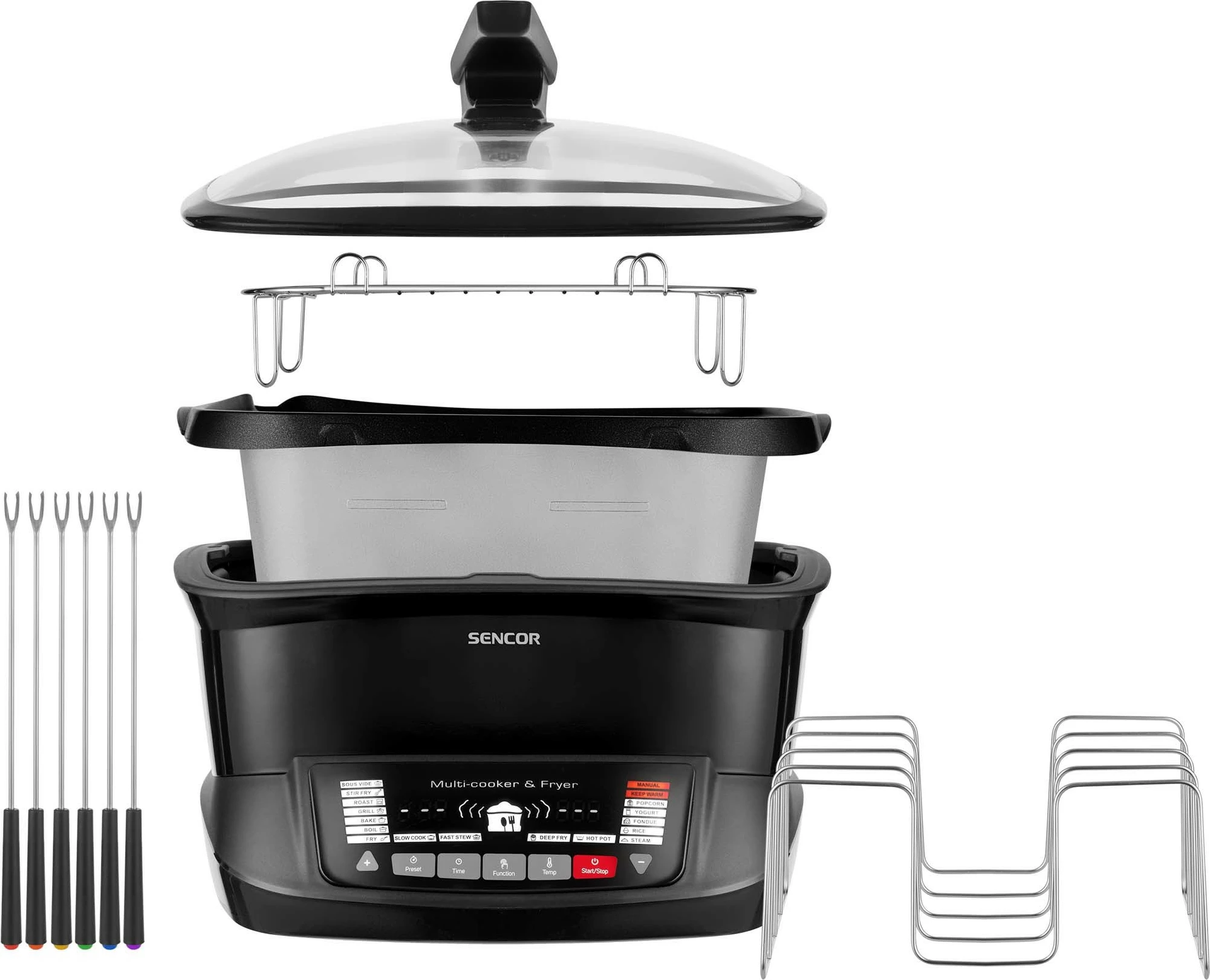 Fritezë Multifunksionale Sencor SFR 9300BK-MEG2, 4.8l, e zezë