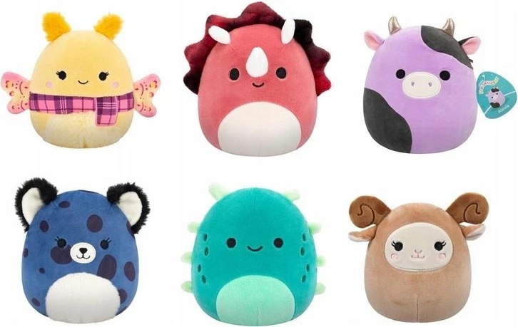 Maskotë pelushi Squishmallows 454309 Spotts 13 cm, blu