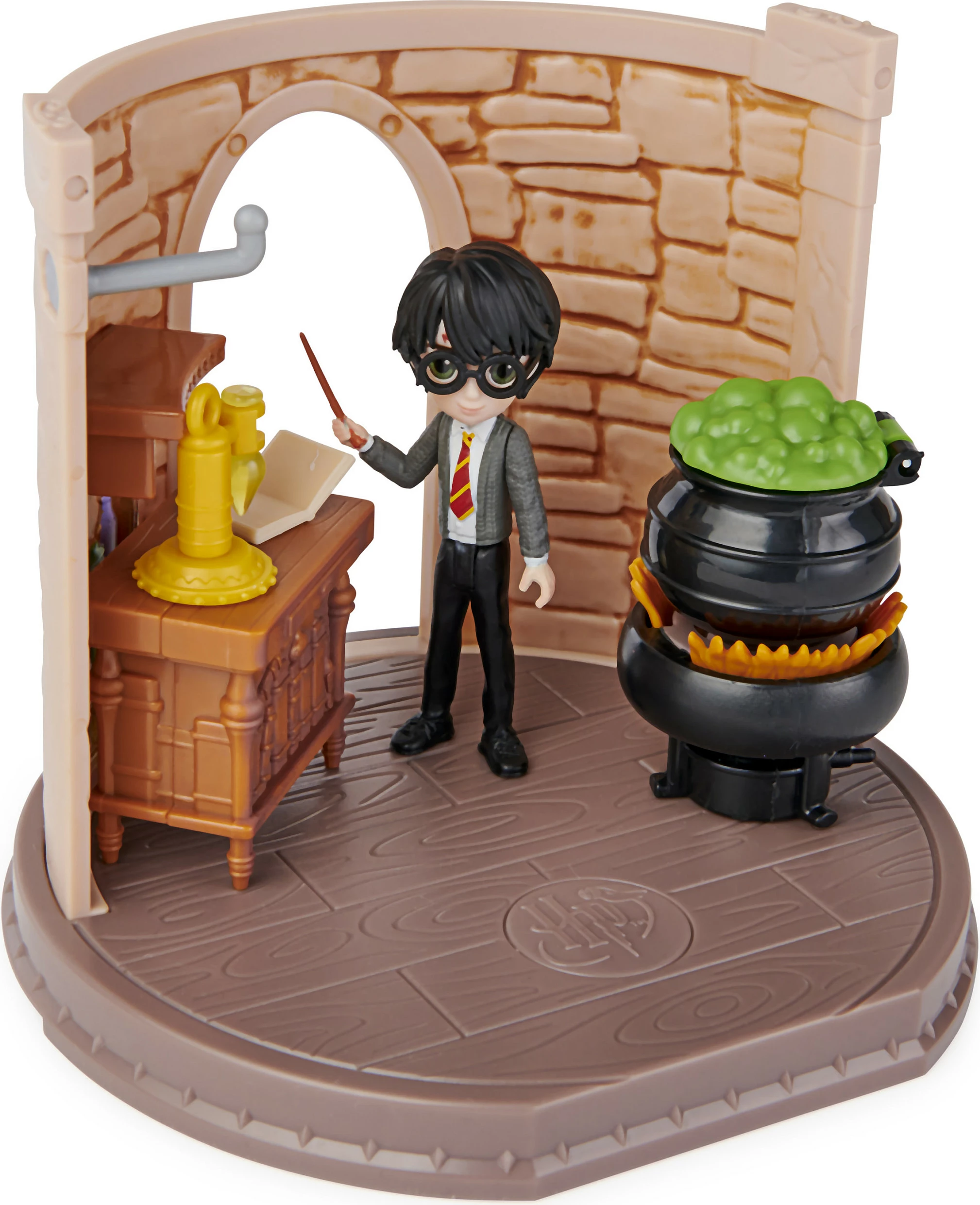 Set lodrash SPIN MASTER Wizarding World Harry Potter Magical Minis Potions Classroom, figurë Harry Potter 3", multikolor