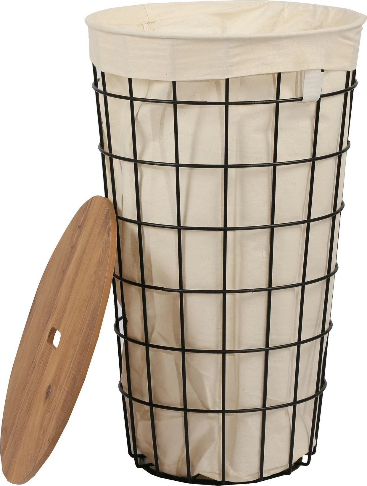 Shportë rrobash Hanah Home, ngjyrë lisi dhe e zezë