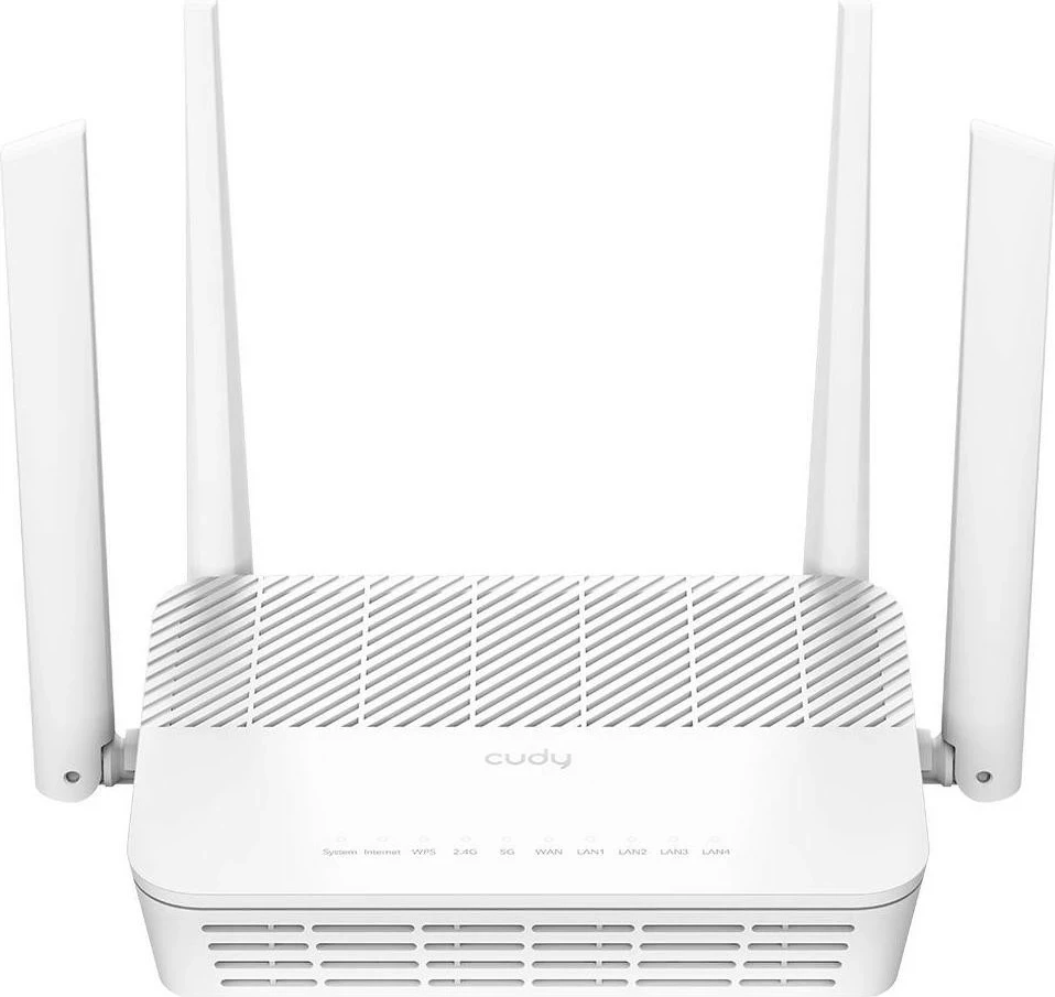 Router Cudy WR3000P, Wi-Fi 6, 2.4/5 GHz, 4x LAN, i bardhë