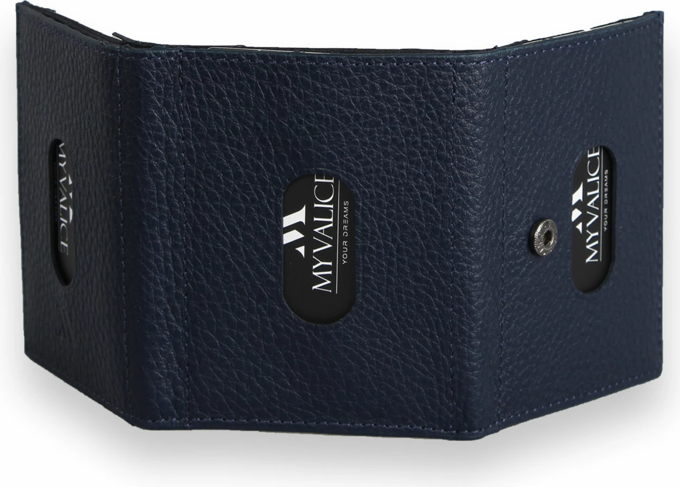 Portofol lëkure, ngjyrë navy blue, Zoozie Bags, 4489
