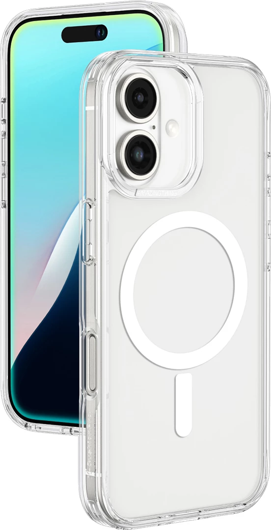 Mbështjellës AmazingThing Minimal Mag Case për iPhone 16, Transparent