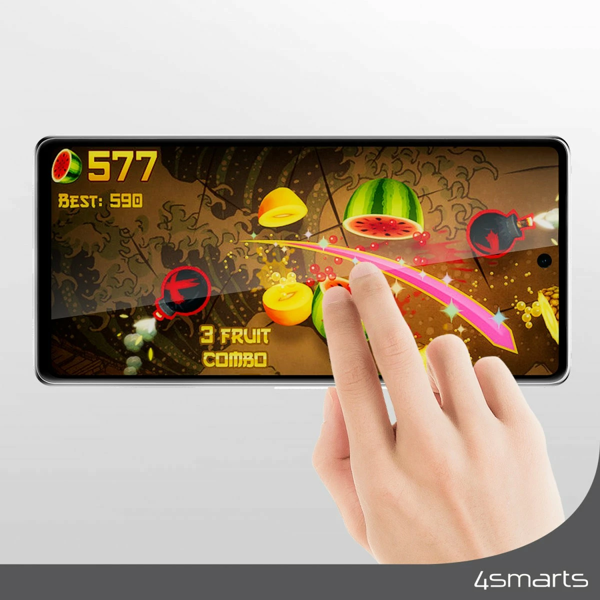 Mbështjellës ekrani 4smarts Samsung Galaxy A35, Transparent