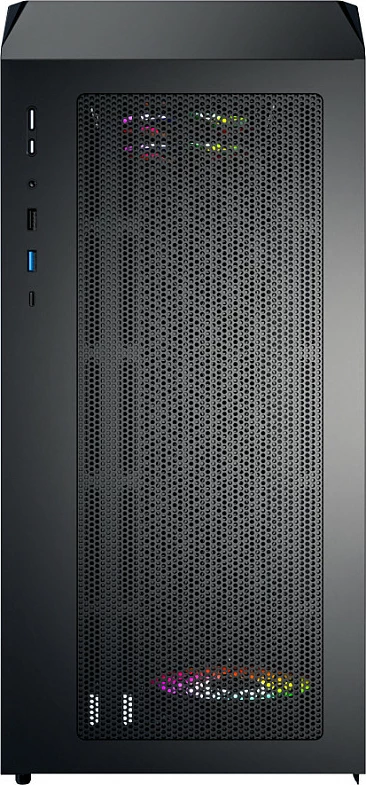 Kasë Montech X5M TG, Micro Tower, RGB, e zezë