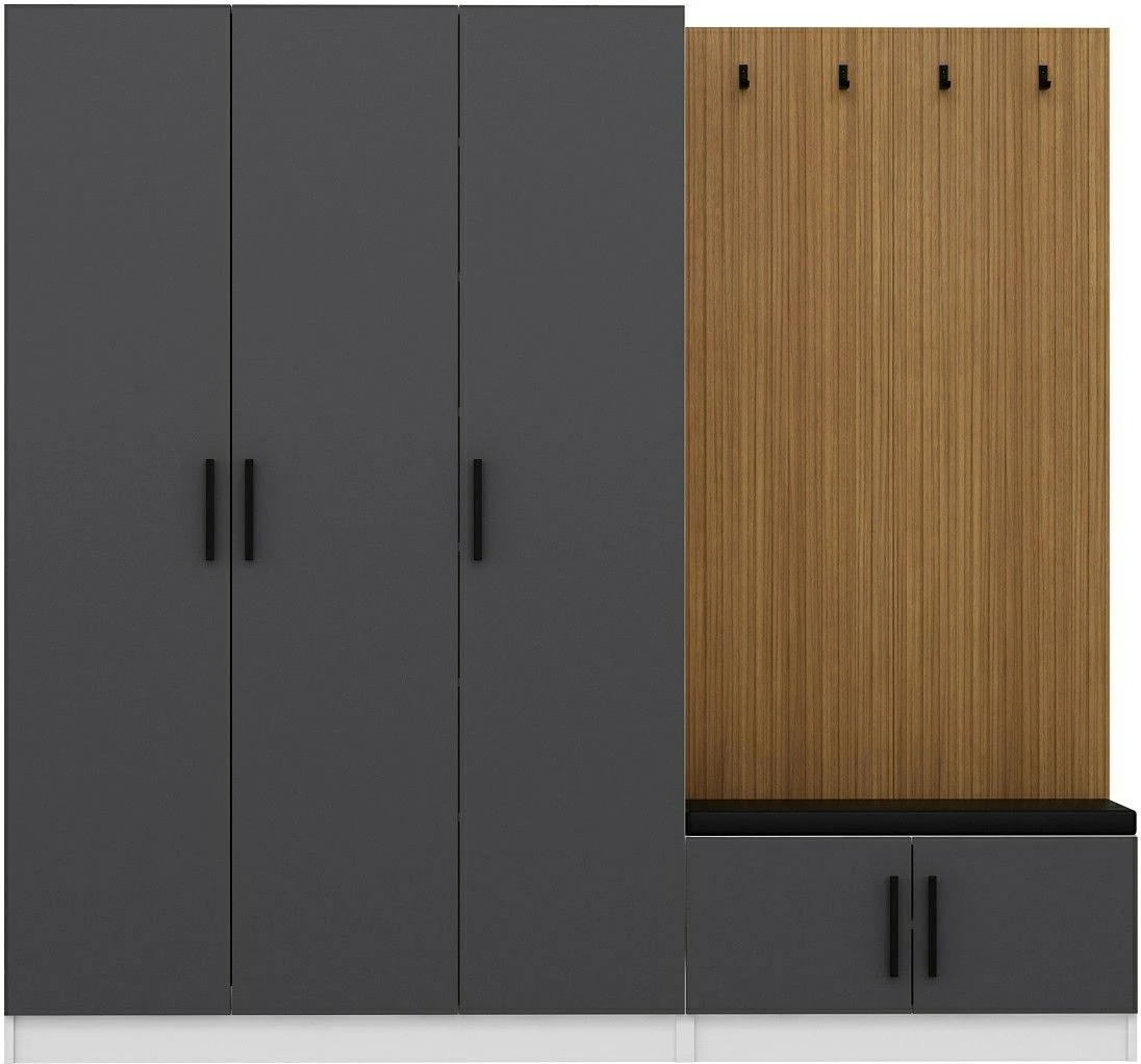 Stendë për korridor Skye Decor, Noah, anthracite, 225x210x35cm