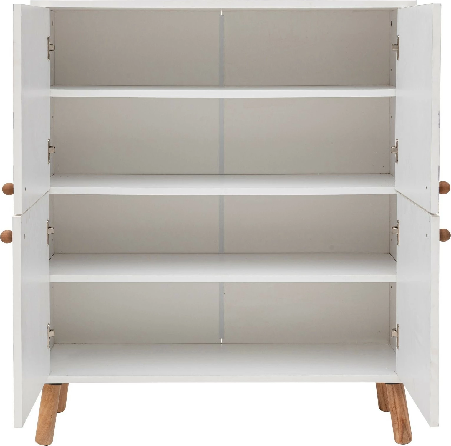 Dollap multifunksional Skye Decor, Multilüx Daisy, i bardhë, lejla, 95x111x36cm