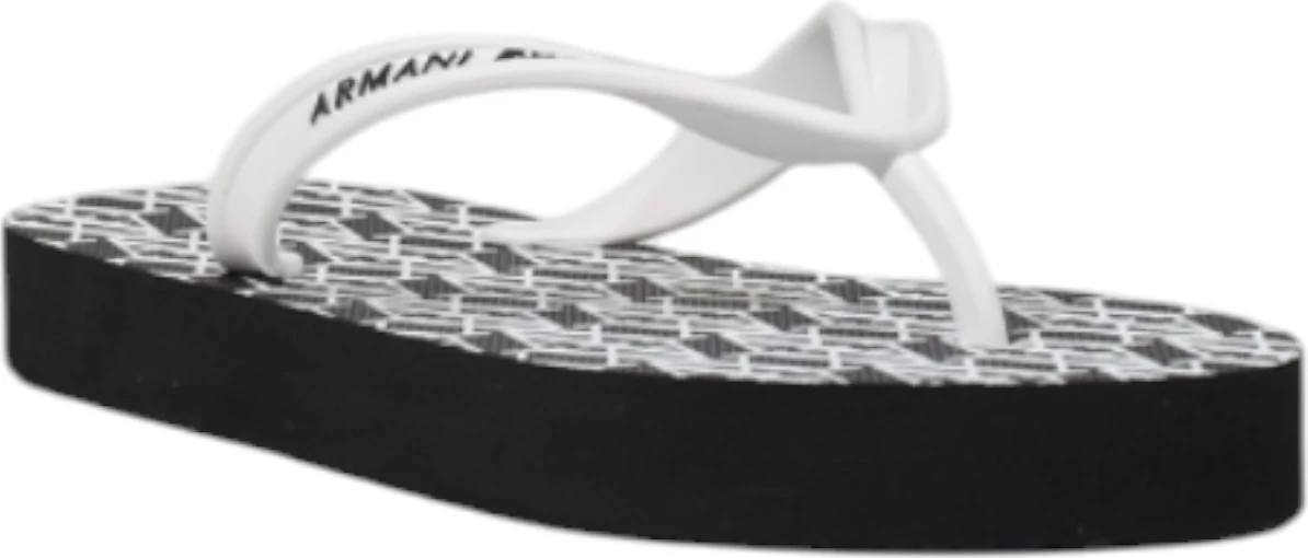 Papuqe për femra Armani Exchange FLIP FLOP XDQ010 XV700, të zeza e të bardha [Madhësia: 39]