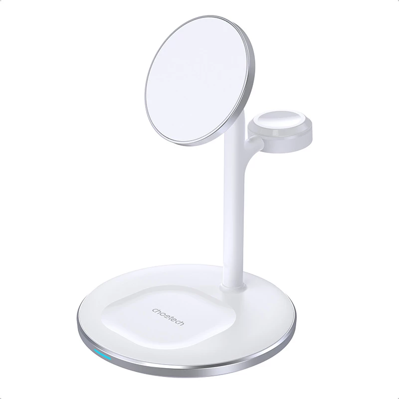 Karikues wireless 3-në-1 Choetech T585-F, 15W, MagSafe, i bardhë