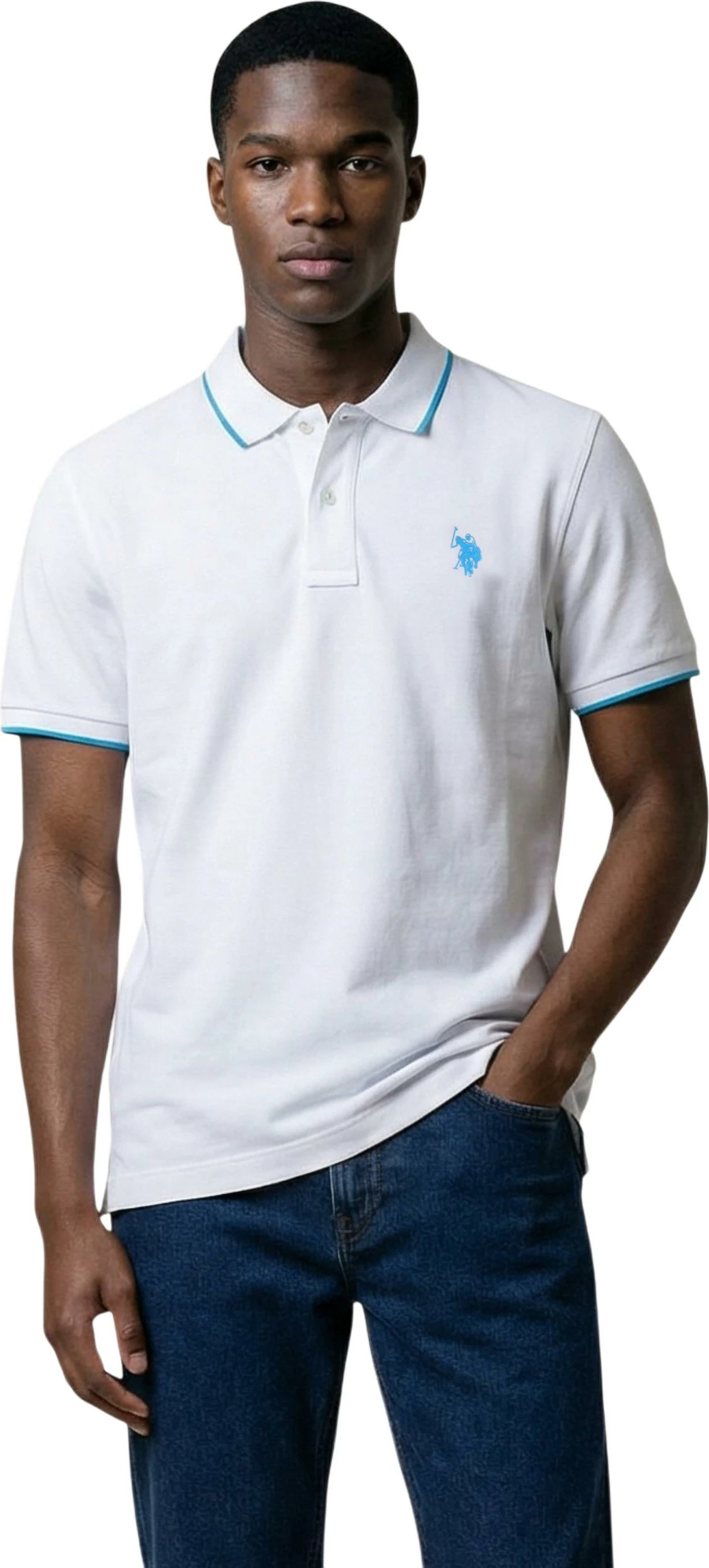 Maicë polo për meshkuj U.S. Polo Assn. US43 197027, e bardhë