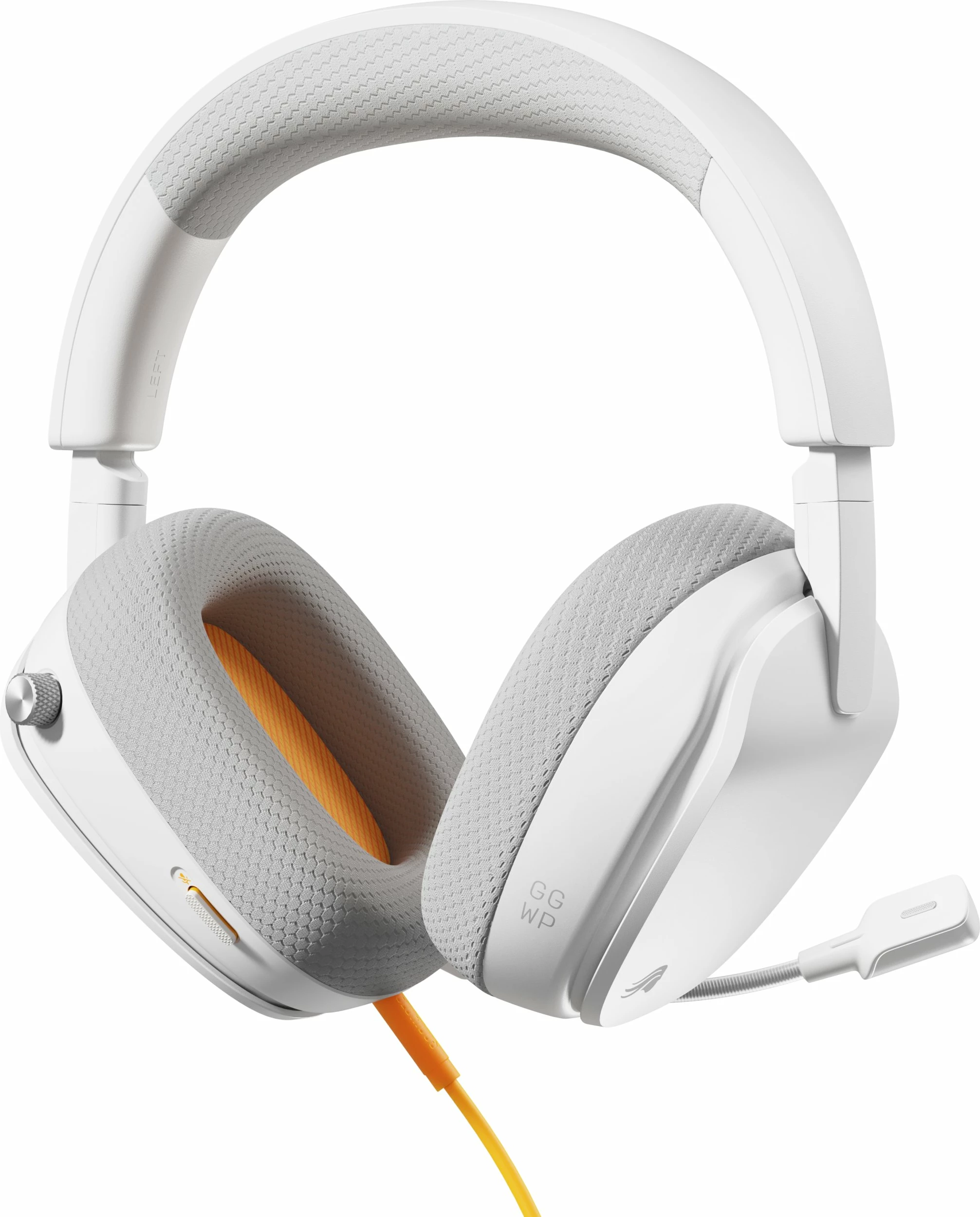 Kufje gaming Glorious GHS Eternal, me kabllo 3.5mm, driver 40mm, me mikrofon të heqshëm, të bardha