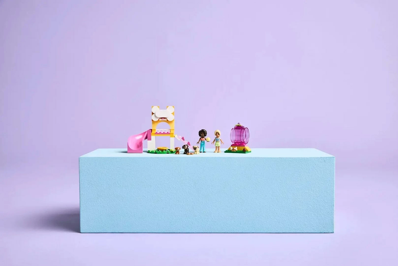 Set lodrash LEGO Friends Puppy Playground 42665, 66 pjesë, për fëmijë 4+