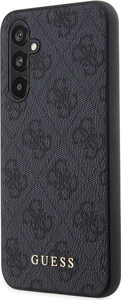 Mbështjellës Guess 4G Metal Gold Logo për Samsung Galaxy S23 FE, Gri