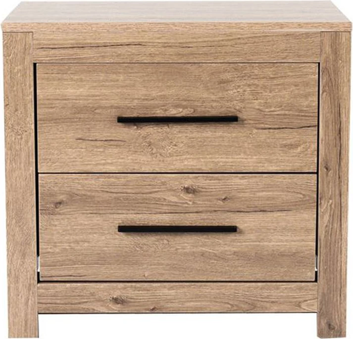 Komodinë DODO, ngjyrë lisi e errët, 58x39x56