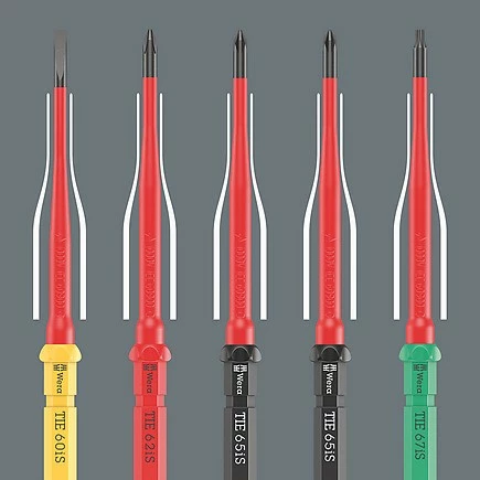 Set veglash Wera 05006603001, 7 copë, kuti tekstile, e zezë