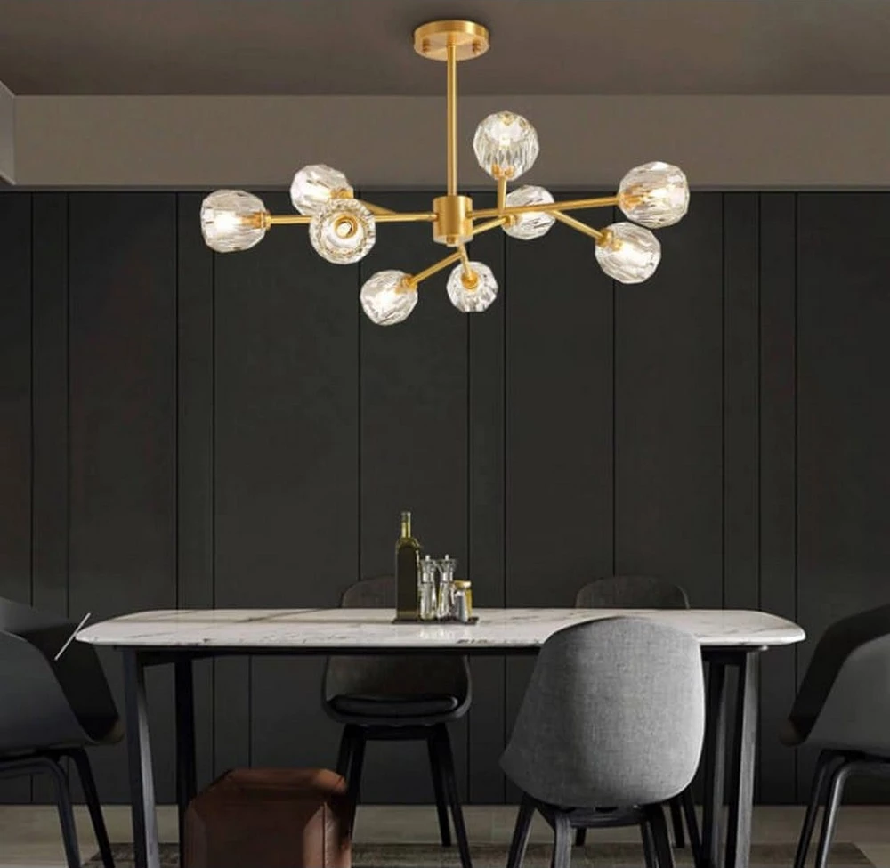 Abazhur klasik kristal 9 llampa