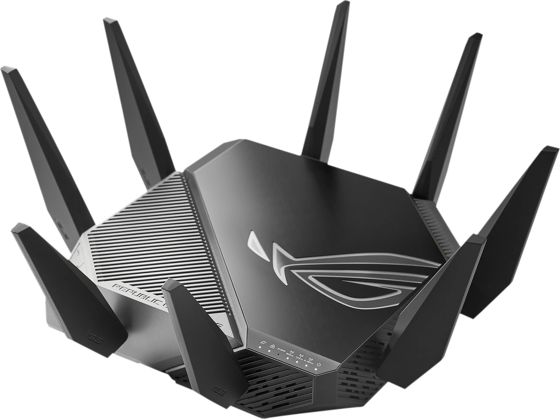Router Wi‑Fi ASUS ROG Rapture GT-AXE11000, Tri-band WiFi 6E, 2.5G WAN/LAN, 8 antena, i zi