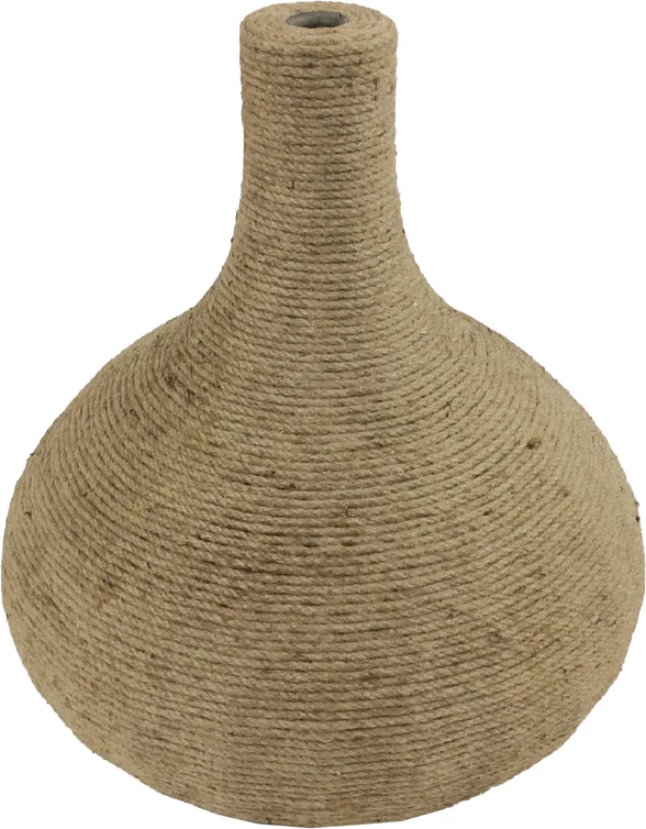 Vazo dekorative me litar, natyrale, 39x39x42cm