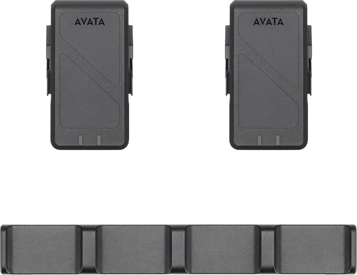 Set aksesorësh DJI Avata FPV, 2 bateri rezervë dhe stacion karikimi, Gri