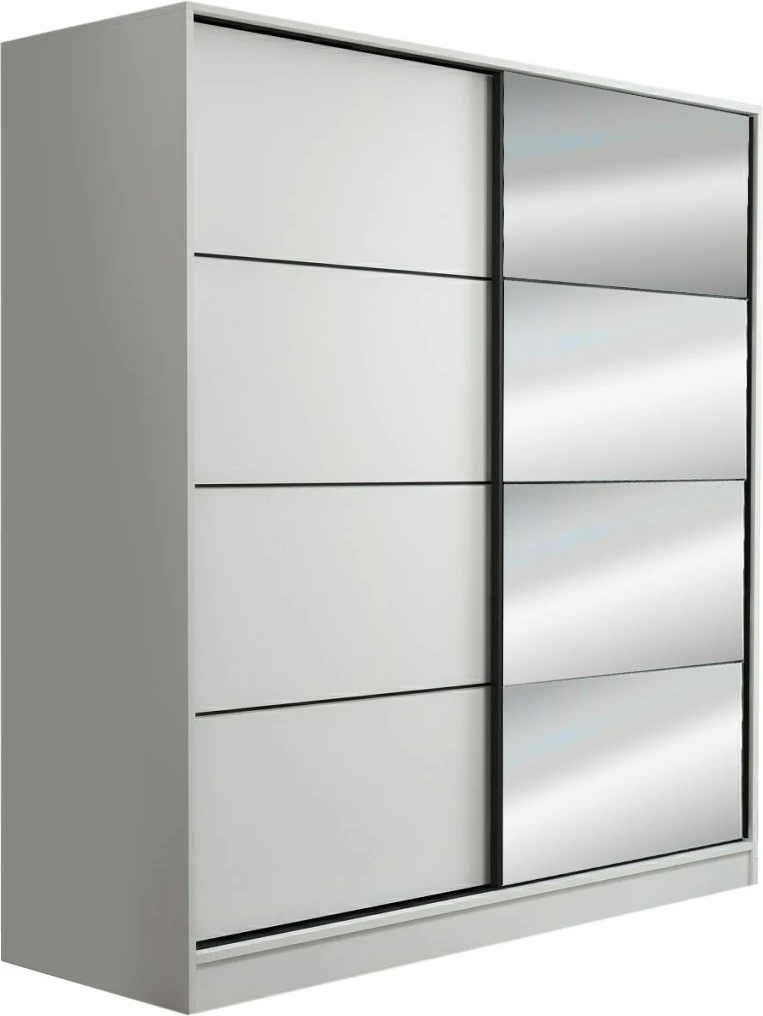 Dollap Hanah Home, Kale - 7149, i bardhë, me rafte, 220x210x52cm