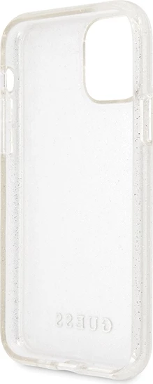 Mbështjellës Guess GUHCN58PCGLSI për iPhone 11 Pro, Glitter, argjend