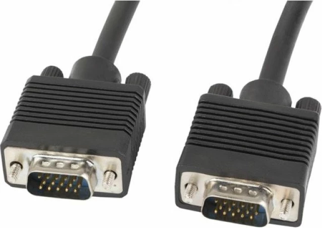 kabllo VGA Lanberg CA-VGAC-10CC-0018-B, e zezë, 1.8m