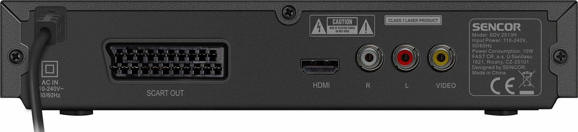 DVD player Sencor SDV 2513H me HDMI, USB, SCART, ekran LED, i zi