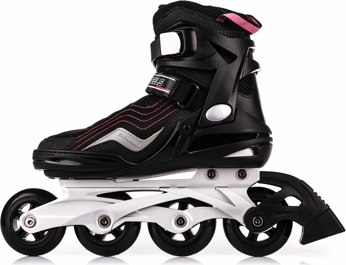 Patina inline Blackwheels Race, nr. 40, 4 rrota 80 mm, ABEC-7, me frena, e zezë-rozë, 1 palë