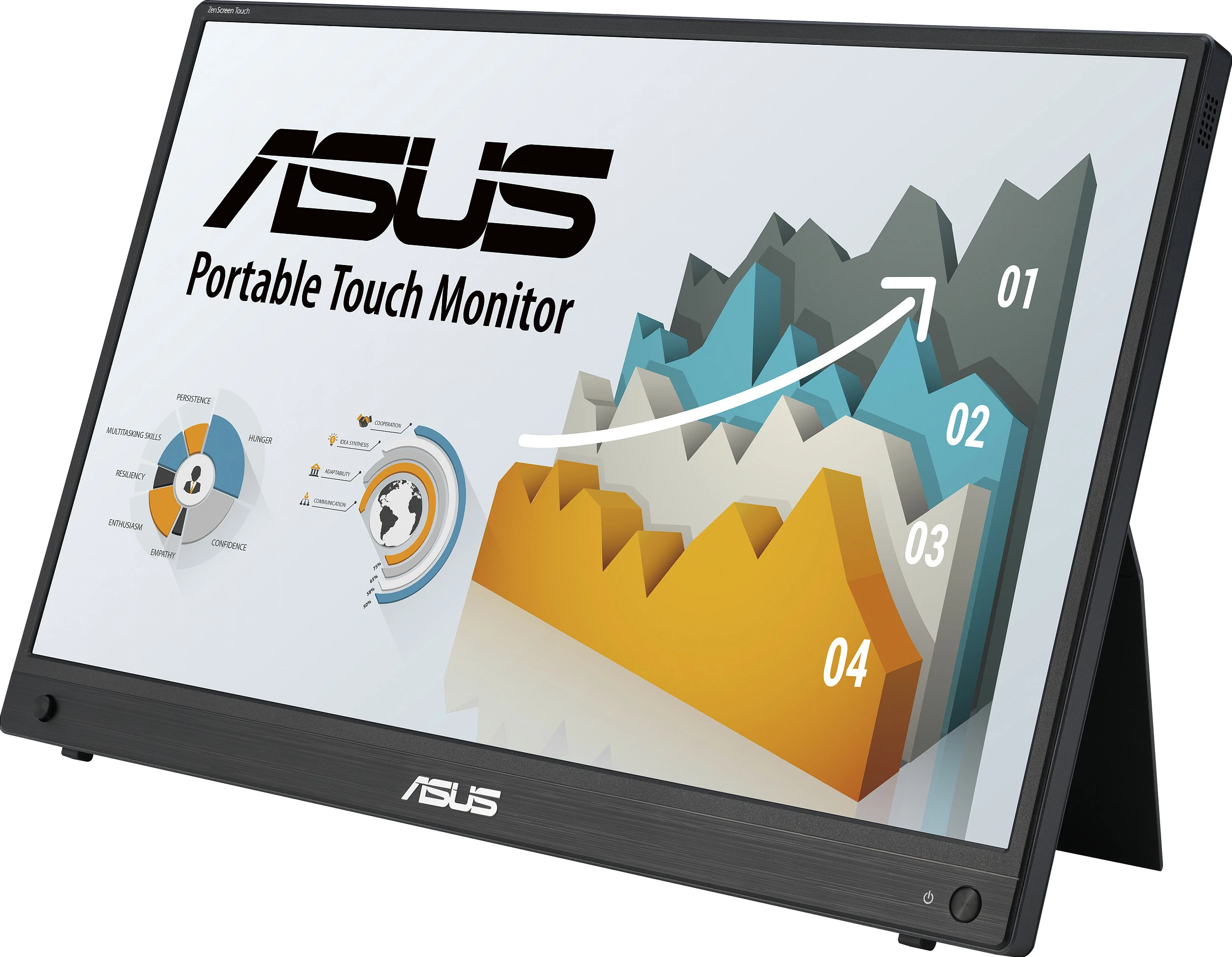 Monitor portativ ASUS ZenScreen MB16AHT, 15.6", Full HD, i zi