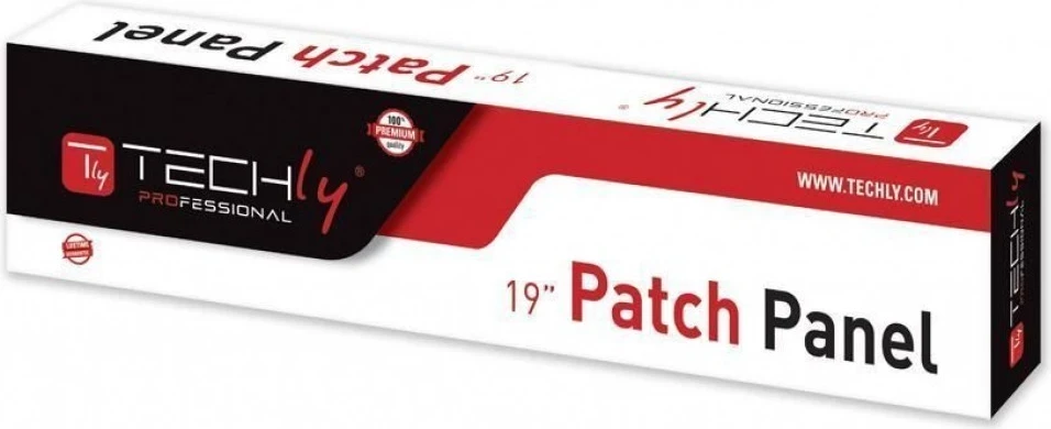Paneli i Patcheve Techly 022892, UTP Cat5e 1U, 24-port, i zi