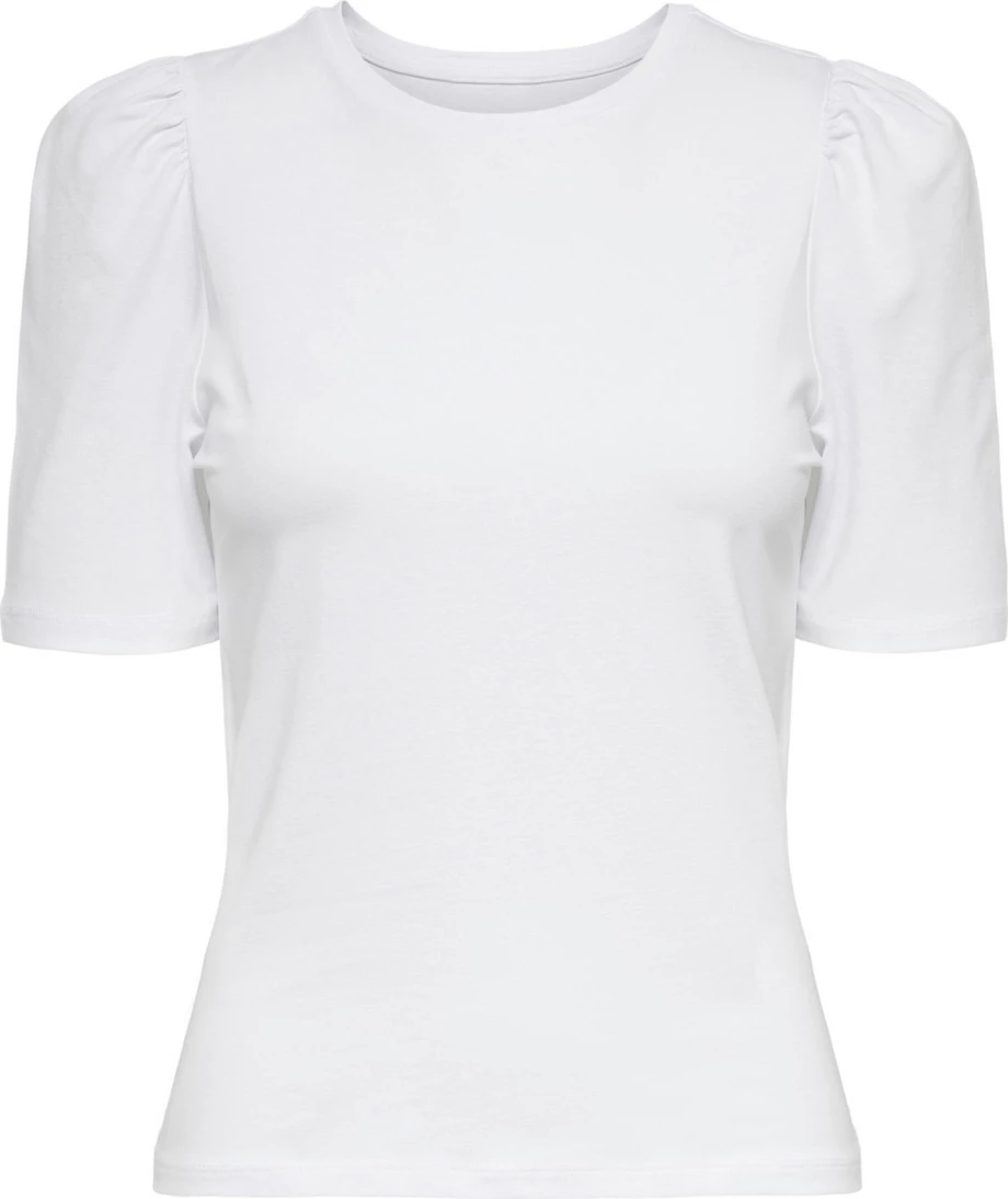 Maicë për femra Only ONLLIVE LOVE 2/4 PUFFTOP JRS NOOS 15282484, e bardhë