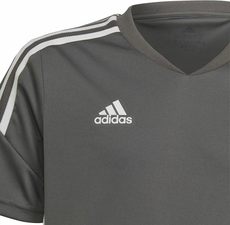 Fanellë futbolli për fëmijë adidas, gri [Madhësia: 140 cm]