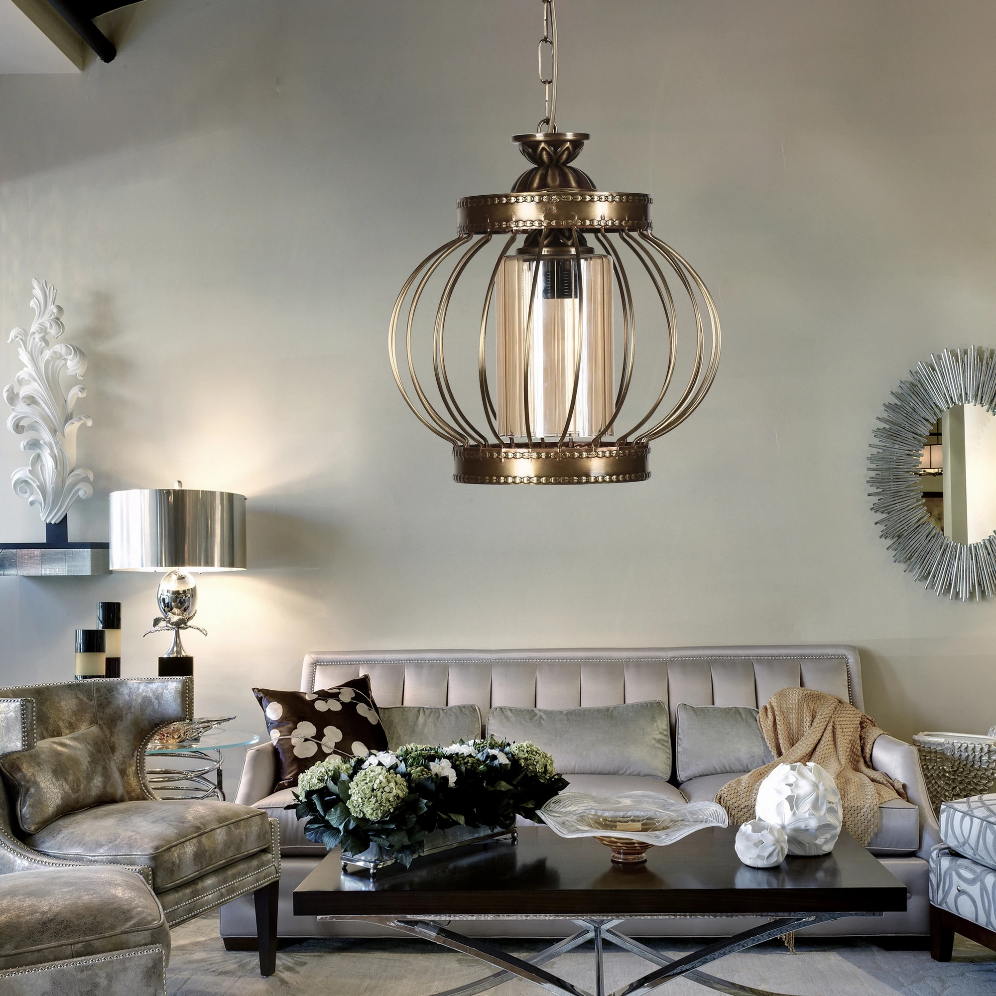 Llambë varëse Opviq Kardelen, shumëngjyrëshe, 28x23x60cm