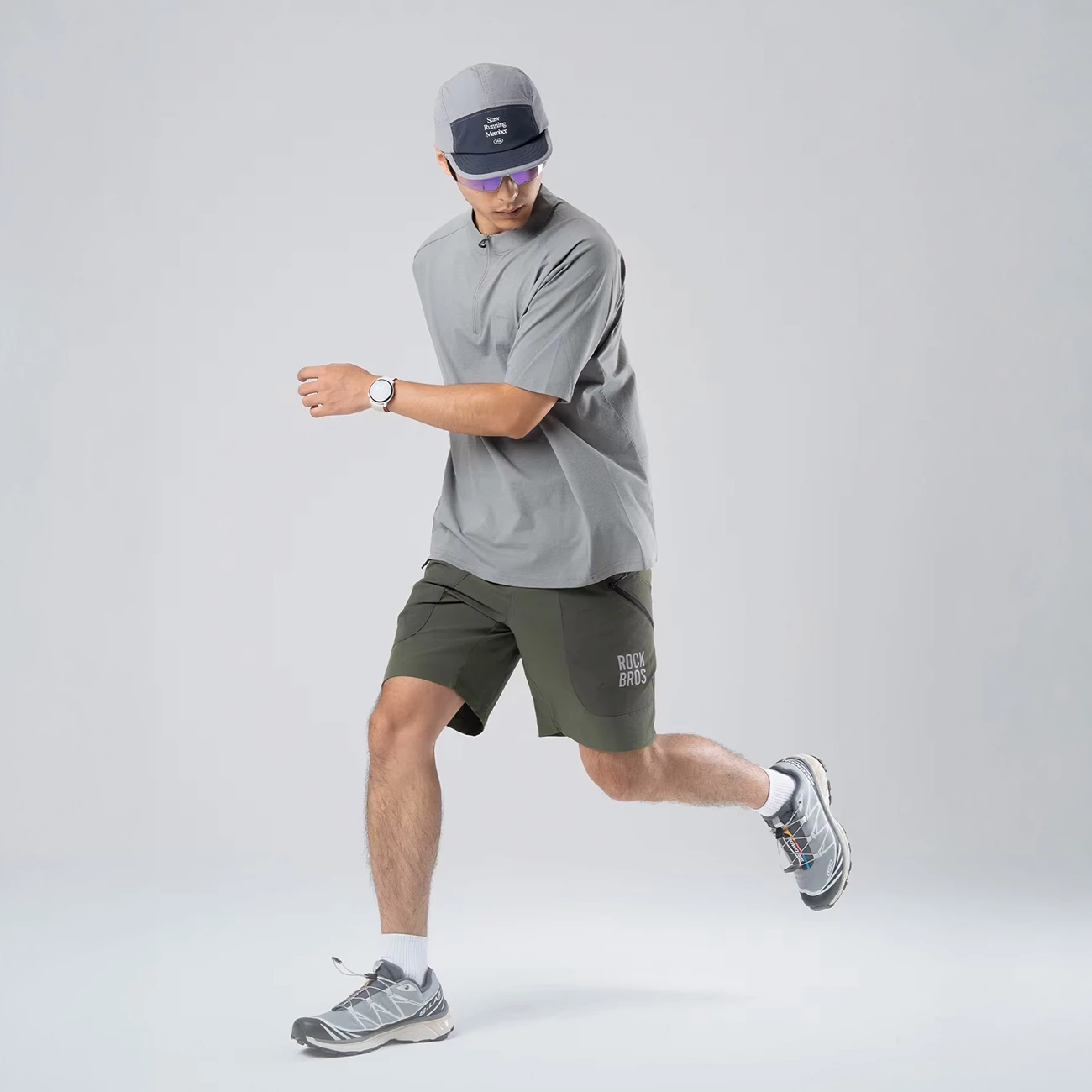 Shorce sportive Rockbros YDDK015, XXL, me rrip, xhepa me zinxhir YKK, gjelbër