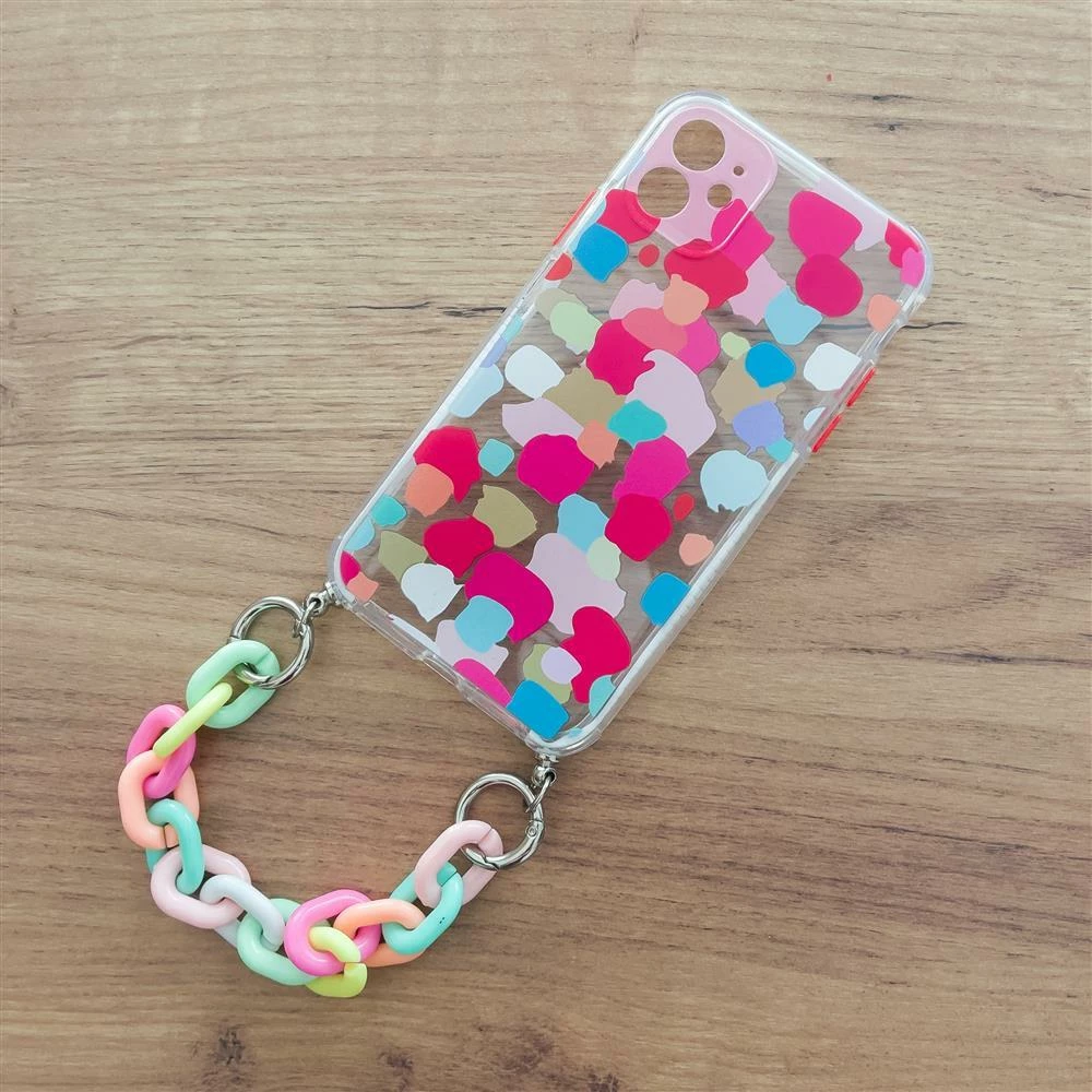 Mbështjellës Hurtel Color Chain Case për Samsung Galaxy A72, me zinxhir, shumëngjyrësh