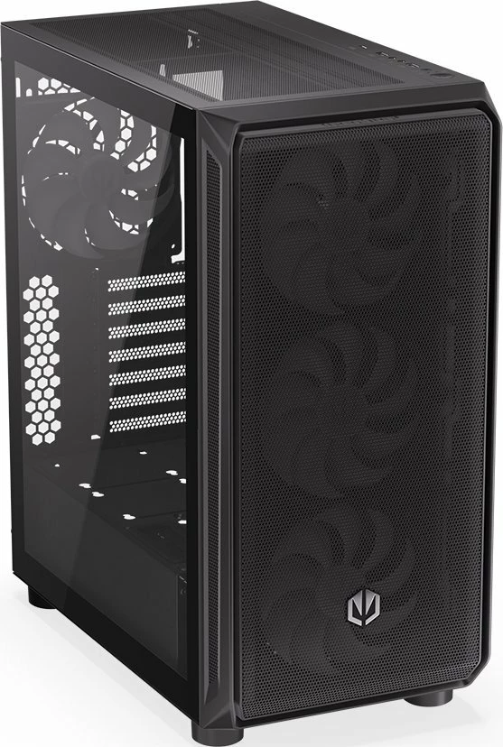 Kasë Endorfy Arx 500 ARGB EY2A011 Midi Tower ATX me xham të temperuar, 4x 140mm PWM ARGB fanë, Black