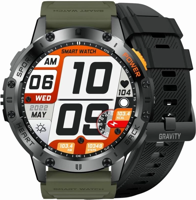 Smartwatch Gravity për të gjithë, e zezë