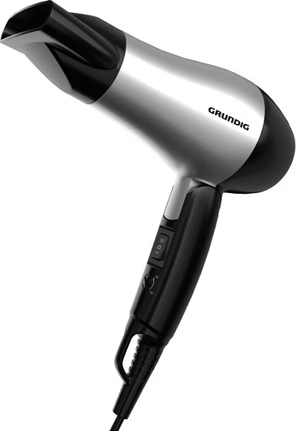 Tharëse flokësh Grundig HD 2200, me grykë përqendruese, e zezë/gri