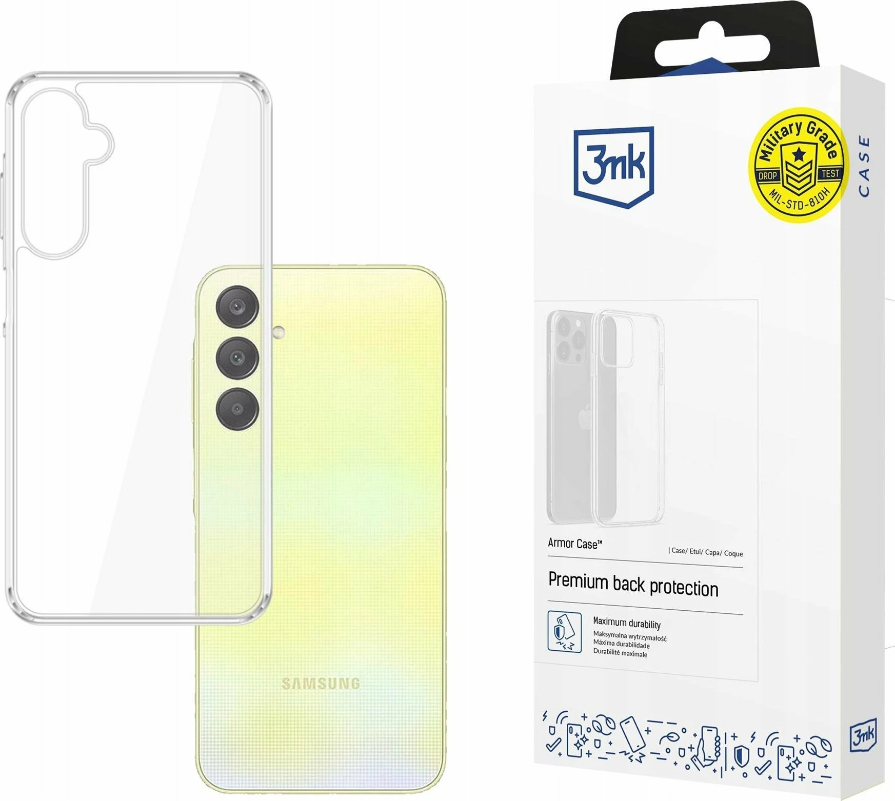 Mbështjellës 3MK Armor Case për Samsung Galaxy A26 5G, 1.5 mm, transparent