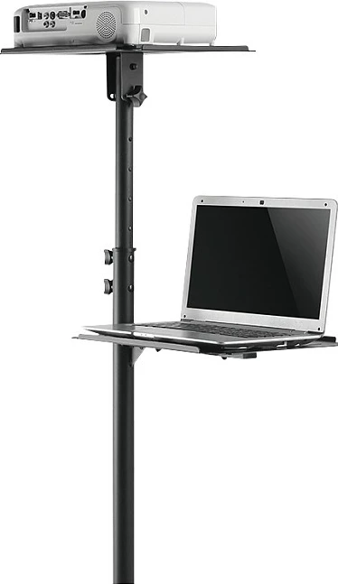 Karrocë për projektor dhe laptop LogiLink Steel Adjustable Projector & Laptop Trolley, çelik, e rregullueshme, e zezë
