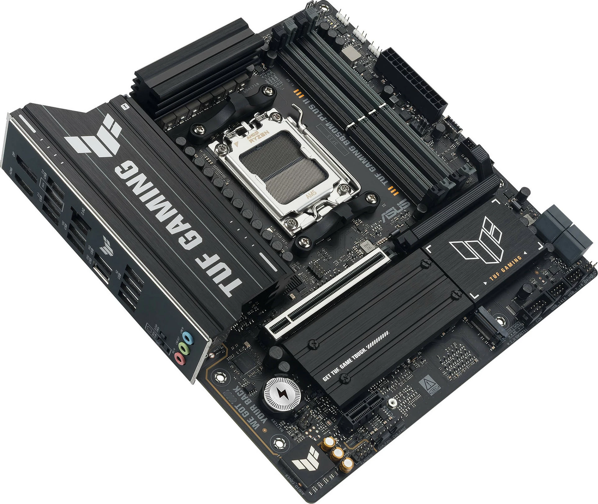 Pllakë amë ASUS TUF GAMING B850M-PLUS II, Socket AM5, DDR5 deri 256GB, micro ATX, e zezë