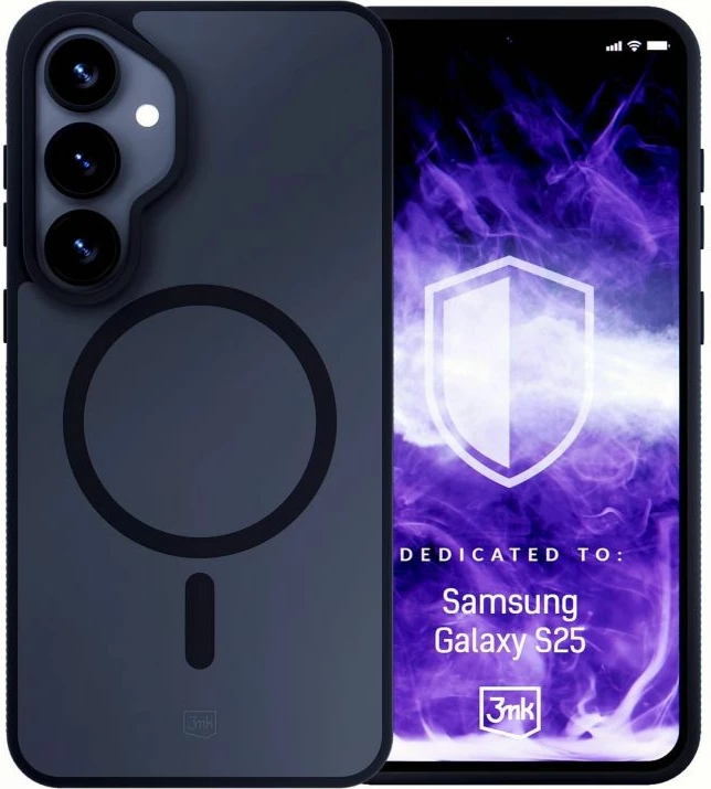 Kapak telefoni 3mk Smoke MagCase Samsung Galaxy S25, i zi
